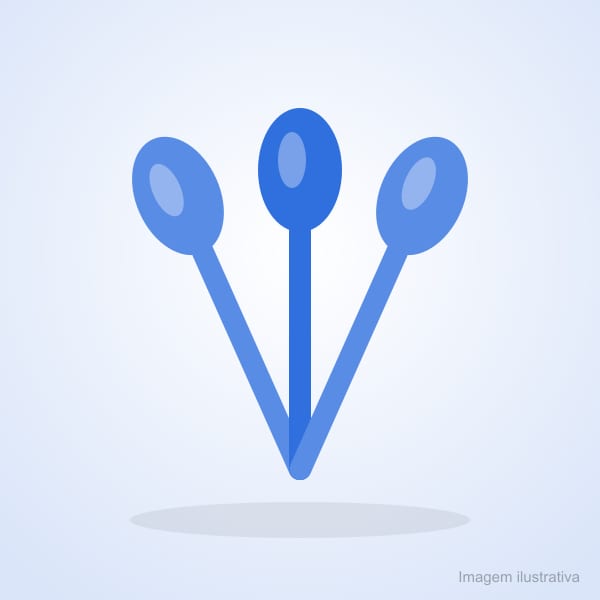 Colher Festa Azul 622 Strawplast